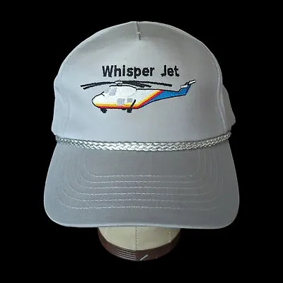 Vtg Sikorsky S-55QT Whisper Jet Trucker Hat Ball Cap S-55 Helicopter Strapback • $29.65