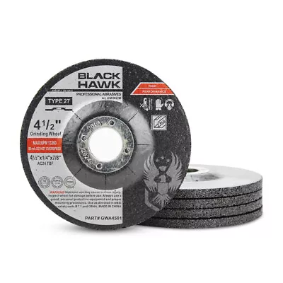 5 Pack - 4-1/2  X 1/4  X 7/8   BHA Grinding Wheels For Aluminum And Soft Metals • $19.99