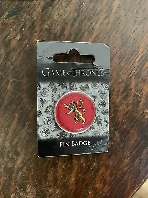 Official HBO Game Of Thrones House Lannister New Sealed Pin Badge • £3.99