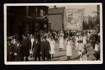 Middleton Church Parade - Near Oldham  - Real Photographic Postcard • £16.50