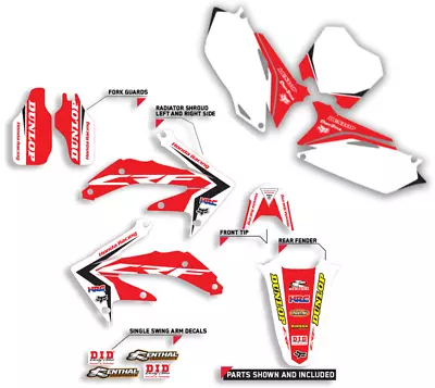 2002 2003 2004 Honda Crf 450 R Graphics 02-04 Crf450r Decal Decals Sticker Kit • $104.99