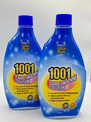 2x 1001 Carpet Machine Shampoo 3in1 500ml Professional Clean 48hr Full Tracked • £7.85