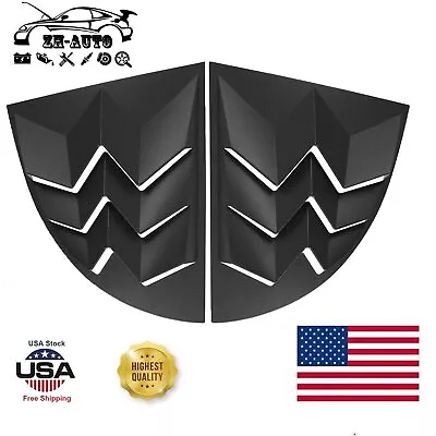2Pcs Side Window Louvers Sun Shade Cover Matte Black For Ford Mustang 1999-2004 • $40.99