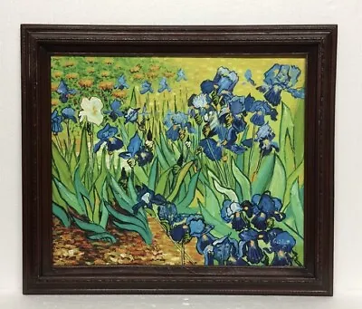 $95 • Buy Original Painting On Canvas Of Vincent Van Gogh's “Irises” Signed By Geeling