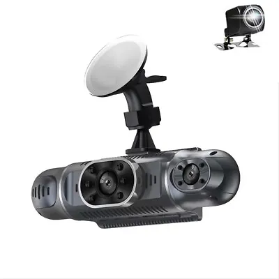 Car DVR Dash Cam Video Camera 4 Lens Driving Recorder G-sensor Night Vision 170° • £71.16