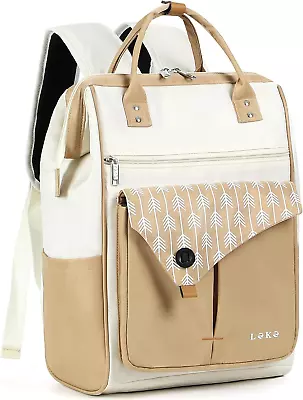 Laptop Backpack Women Men 15.6 Inch Computer Backpack With USB Charging Port Wa • $74.95