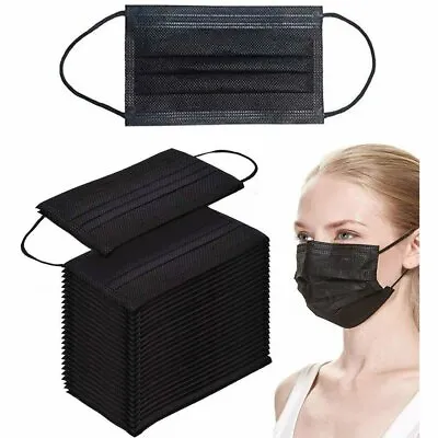 Black / Blue / GREY Disposable Face Mask 4 Layer MEDICAL Anti Bacterial Filter  • $59.95