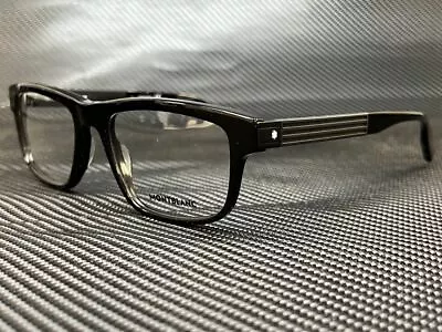 MONT BLANC MB0165O 001 Black Rectangle 57 Mm Men's Eyeglasses • $178.20