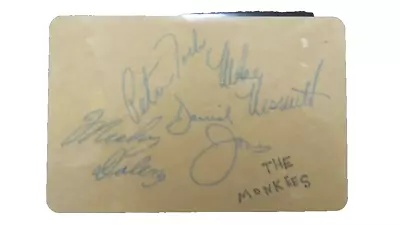  The Monkees 1960s Autographs  Signed (Davey Mike Mickey Peter)  • $680