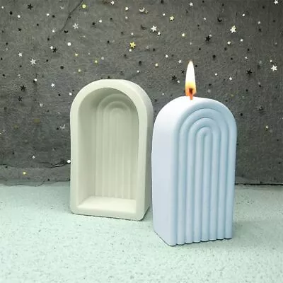 Arch Line Geometry Silcone Moulds Body Candle Mold For Handmade Candles Resin Mo • $23.92