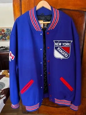 MITCHELL & NESS - NEW YORK RANGERS - COACH'S  WOOL JACKET - Size 4XL - READ! • $299