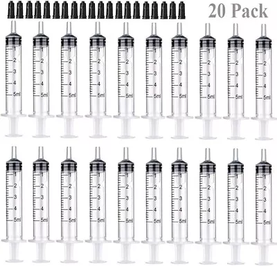 5Ml Syringes With Caps (20 Pack) • $22.45