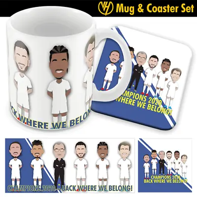 £9.99 • Buy Leeds Champions 2020 Mug & Coaster Set Bielsa Phillips Utd Great Christmas Gift