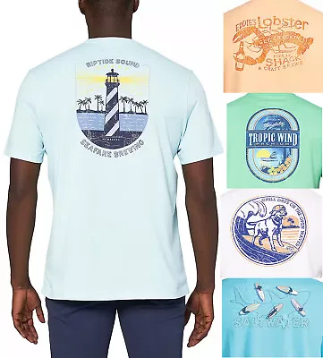 Men's IZOD Saltwater Graphic Tee Short Sleeve T-Shirt All Sizes - Big & Tall • $19.50