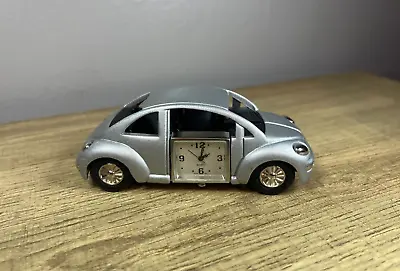 Volkswagen Beetle VW Diecast Car - Platinum Quartz Clock Door 1:43 Scale • $25.99