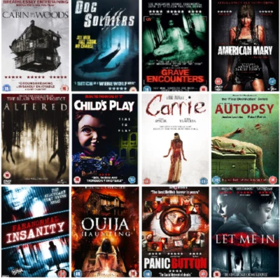 £2.99 • Buy DVD HORROR Movies Slashers Zombies Ghosts Supernatural MORE TITLES ADDED Choose 