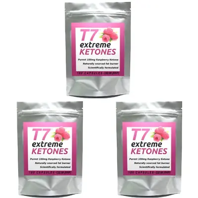 300 T7 EXTREME RASPBERRY KETONES 100mg Strongest Diet Pills SLIMMING/WEIGHT LOSS • £38.25