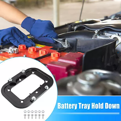 Universal Car Battery Tray Battery Bracket Set Box Hold Down Mount For Optima • $44.99