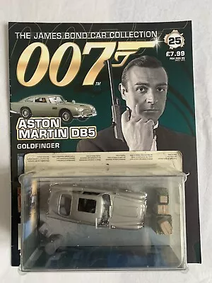 The James Bond Car Collection Part 25 Aston Martin DB5 Sealed Magazine And Car • £10