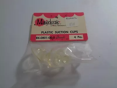 NEW VTG NOS MANGELSEN'S Plastic Suction Cups Pk Of 4 Pcs OMAHA NEBRASKA USA M5 • $8.16