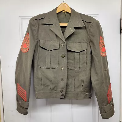 Military Wool Patch Jacket 32 Chest Measurement G2 • $49.55