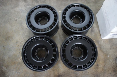 $2082.49 • Buy For Land Cruiser LC2 Hilux 4runner 4x4 LJ70 Lj71 JDM 16 Rally Style Black Wheels
