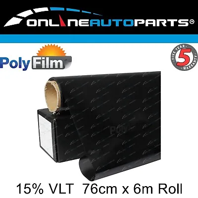 $33.95 • Buy Premium Nano Ceramic Tint Film 15% VLT 6m~76cm DIY Roll Car Home Office UV Block