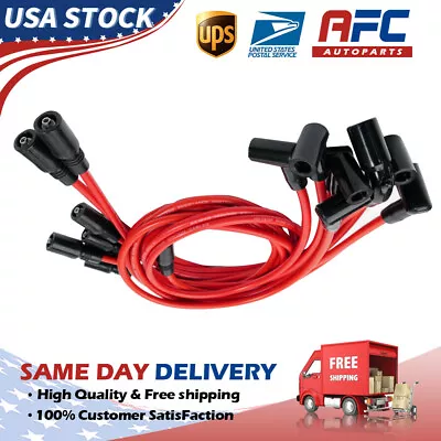 $25.75 • Buy 9Pcs Spark Plug Wires High Performance For 1996-2014 Chevy GMC 4.3L Vortec V6
