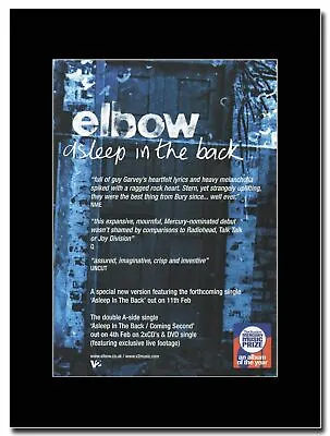 £15.99 • Buy Elbow - Asleep In The Back - Matted Mounted Magazine Artwork