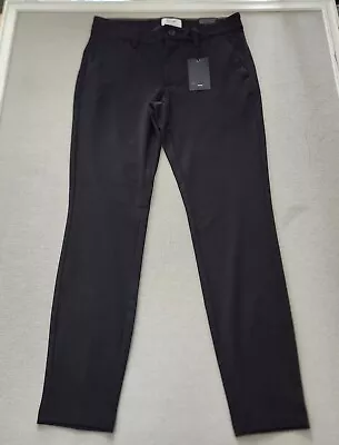 Only & Sons ONSMARK PANT Men's 31x32 Chino Trousers Black Golf Performance Work • $49.99