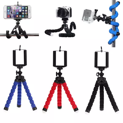 Mini Flexible Tripod Stand Mobile Phone Holder Mount Camera Gorilla Pod 3 Legs • £6.99