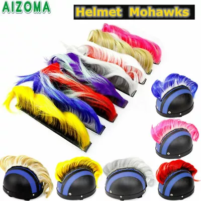 Helmet Hawks Mohawk Helmet Hair Sticker For Motorcycle Snowmobile ATV Skateboard • $15.41