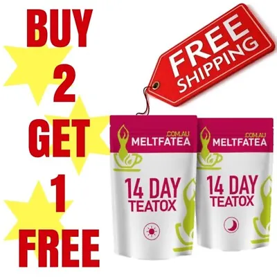 Green Tea Detox Teatox (x50 Skinny Tea Me) Weight Loss - Buy 2 Get 1 Free • $24.95