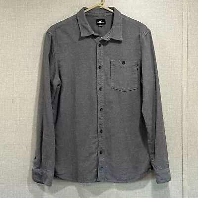 O’Neill Men's Redmond Flannel Long Sleeve Shirt Heather Gray Medium • $7