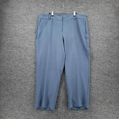 Vince Camuto Dress Pants Womens 16W Plus Blue High Rise Tapered Flat Front  • $9.80