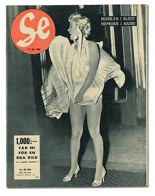 Se Magazine #40 (Se 1954) Famous Classic Marilyn Monroe Subway Dress Cover! • $561.75