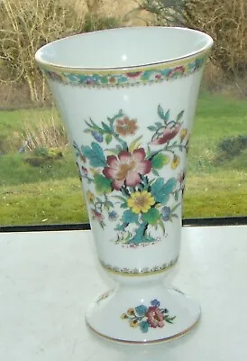 Coalport English Fine Bone China Ming Rose Pattern Flared Vase 17cm • £6