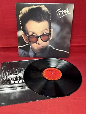 ELVIS COSTELLO & The Attractions Trust 1981 Vinyl JC37051 LP Record • $7.99