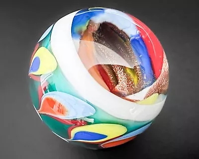 Greg Hoglin 1.2  2003 Vortex Handblown Contemporary Art Glass Marble • $150