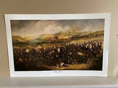 Zulu War Military Art Print  Battle Of Ulundi 17th Lancers Damaged Cranston Art • £16