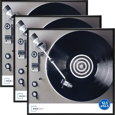 12.5 X12.5  - 3 Pack Black Metal Record LP Frame Set • $21.99