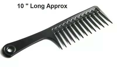  Rake Comb Detangling Hairdressing Unisex Wide Tooth Comb Unisex Rake Comb • £2.97