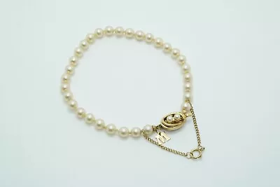 Majorica Faux Pearl Bracelet With Sterling Silver Clasp • $75