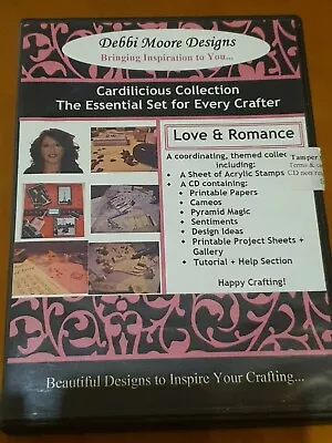 £6.99 • Buy Debbi Moore Cardilicious Love & Romance Stamps CD Rom Papercraft Cardmaking