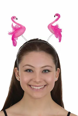 Pink Flamingo Boppers Headband Bird Antennae Halloween Costume Accessories • $5.95