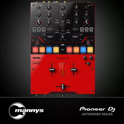 Pioneer DJMS5 Scratch-Style 2-Channel DJ Mixer For Serato DJ Pro (Gloss Red) • $1479