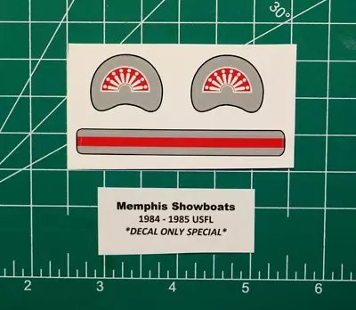 1984 - 1985 Memphis Showboats USFL Football Gumball Helmets *DIECUT DECALS ONLY* • $2