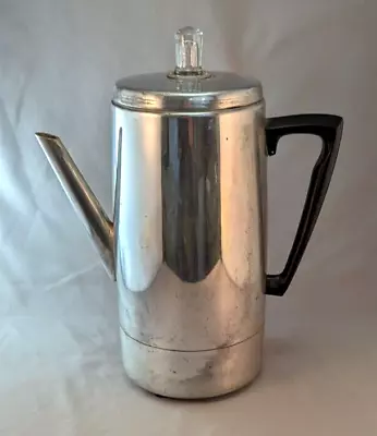 Vintage Mirro-Matic 9 Cup Electric Percolator Coffee Pot Working  M-0179 • $19.75