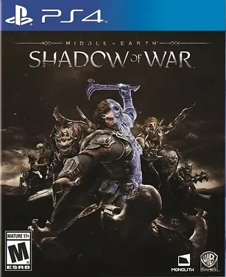 PlayStation 4 : Middle-Earth: Shadow Of War - PlayStatio VideoGames • $7.88