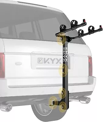 KYX 2 Bike Hitch Mount Rack Foldable 2-Inch Receiver For Car SUV Truck Black • $54.99